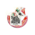 Custom anti-forgery technology sticker QR code scratch off label